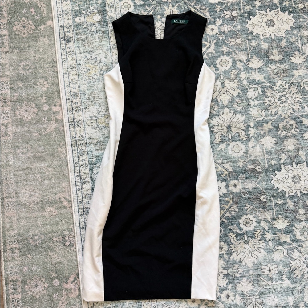 Ralph Lauren Elegant Black and White Dress